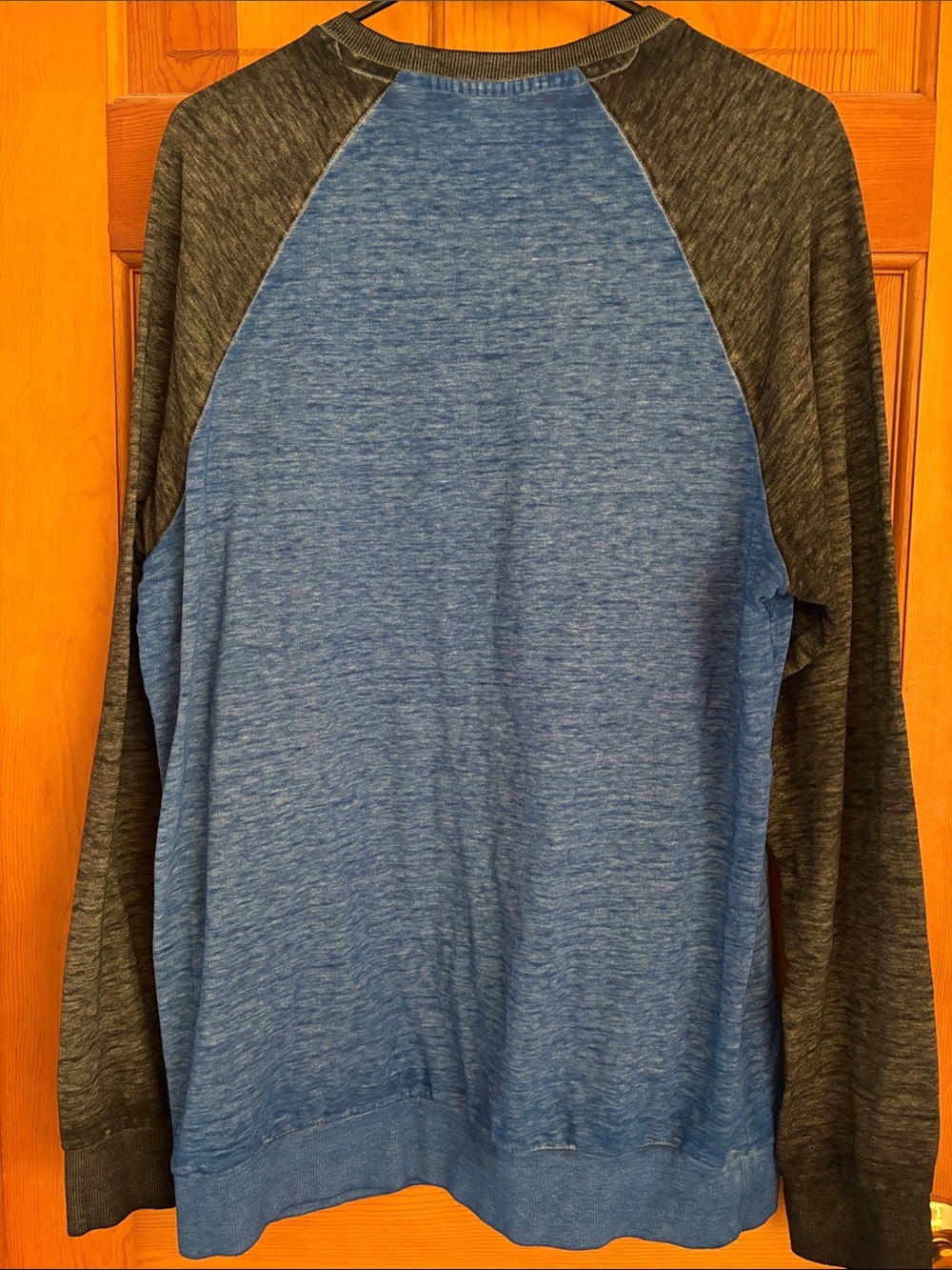 Chevrolet American Classic Long Sleeve Raglan Tee - Blue/Gray - Picture 3 of 4